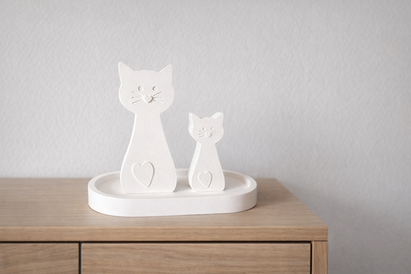 Katzen-Deko im Set – Handgemachter Blickfang für dein Zuhause